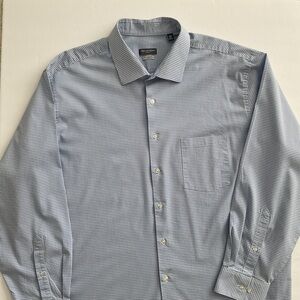 Van Heusen Men’s Dress Shirt Blue & White Size XXL